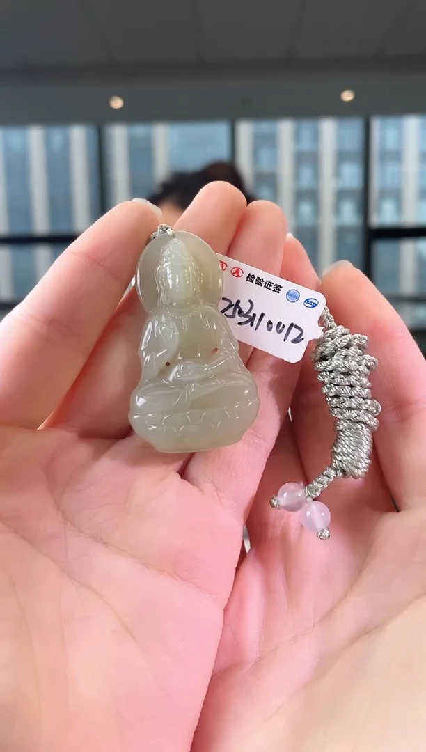 和田玉未镶嵌颈饰观音 xp