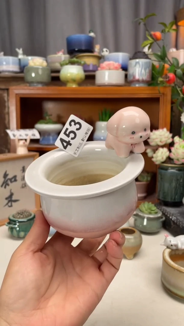 瓷片一***·453知木小芳花盆