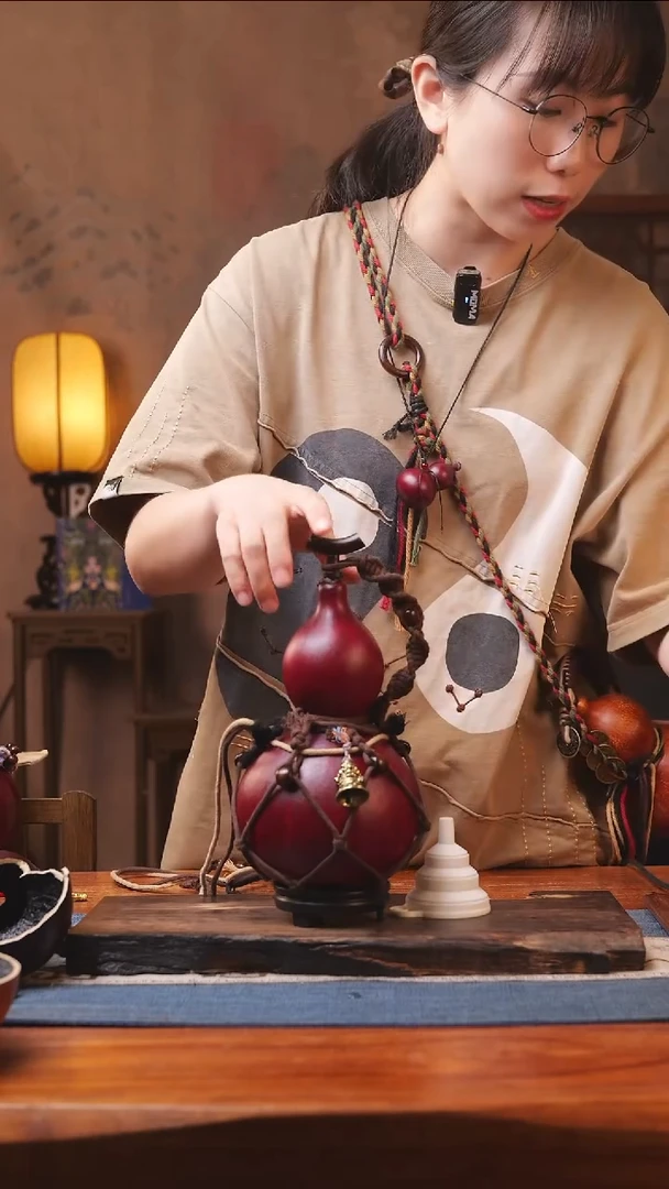 1372号精品大漆葫芦防腐防渗装水茶酒