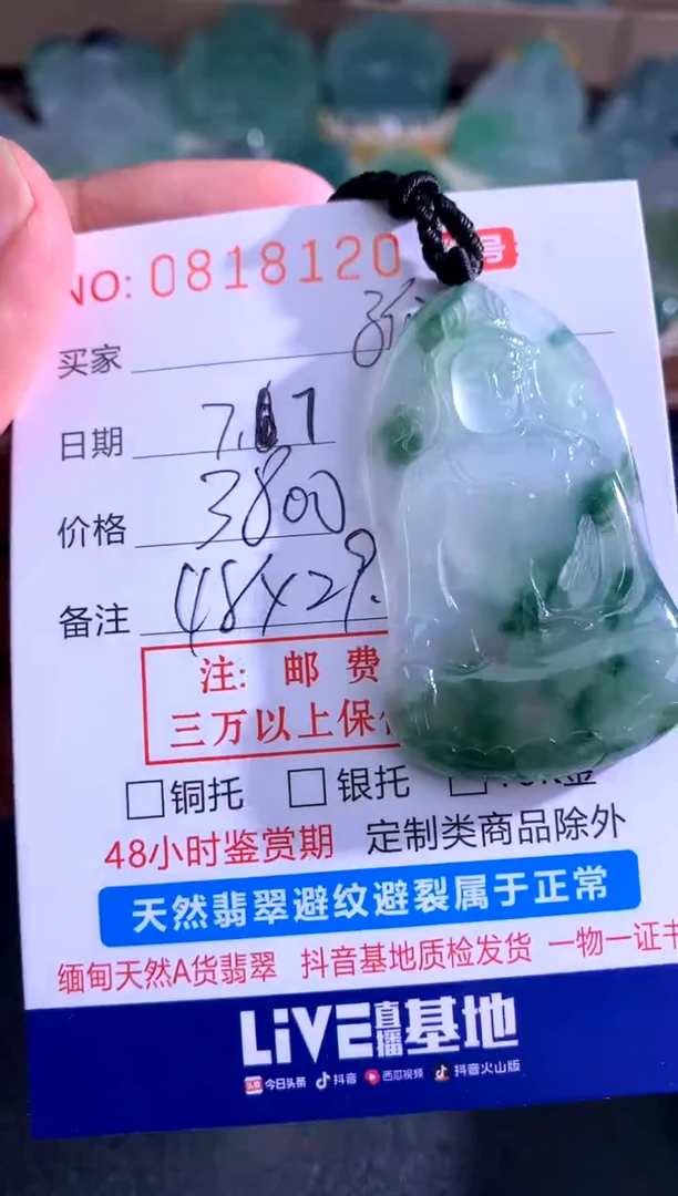 翡翠未镶嵌颈饰ℒ****️孤