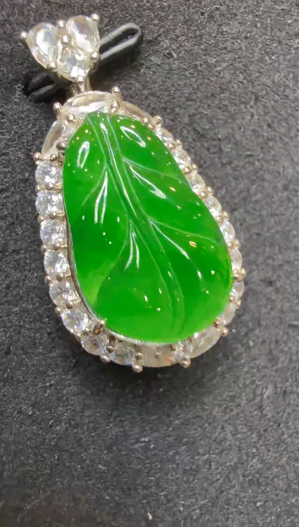 吊坠(不含链)银S925镶嵌翡翠多样性团购发一件