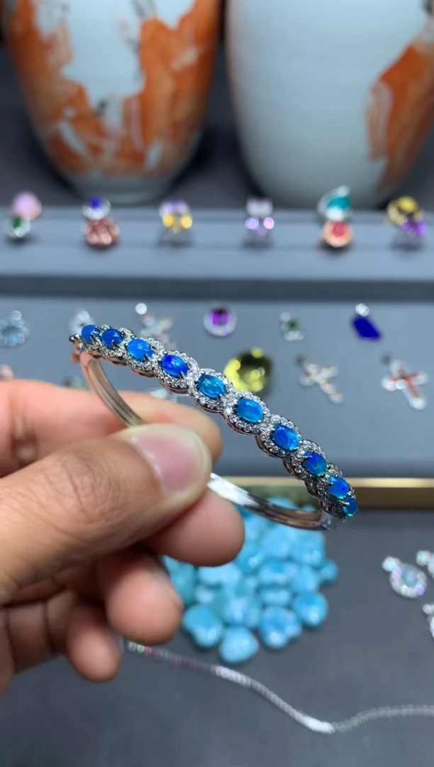 【闪购商品】欧泊开口镯未镶嵌W59（随机性发货只发一单）