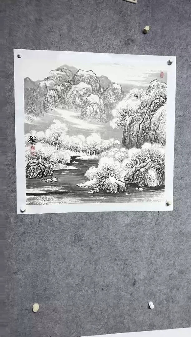 绘画国艺盛藏7月6日张老师绘画作品4平尺