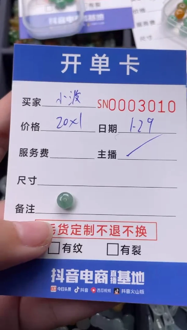 【闪购商品】翡翠颈饰未镶嵌00003010