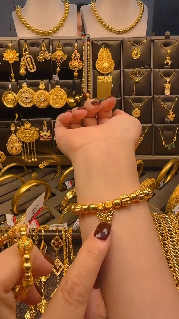 无足银南瓜蝴蝶手链