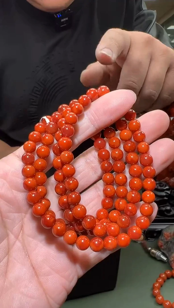 【闪购商品】南红玛瑙多圈手串未镶嵌一条6mm+ 多样性发货