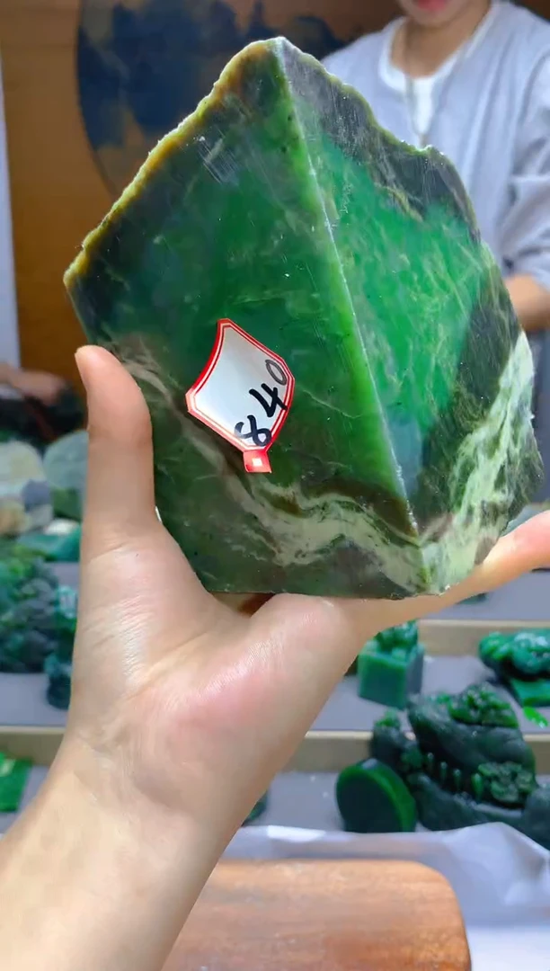 【闪购商品】和田玉（碧玉）珠宝半成品未镶嵌1