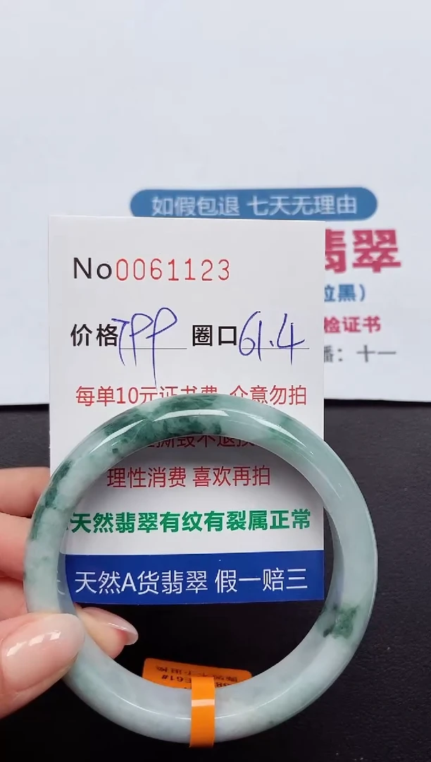 【闪购商品】翡翠手镯未镶嵌 0061123