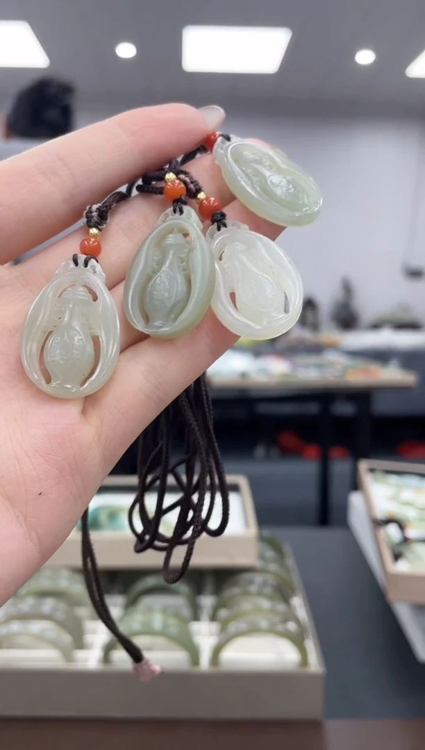 和田玉未镶嵌颈饰多样性拍一发一007