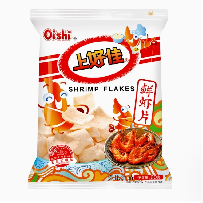 上好佳 鲜虾片60g/袋 休闲零食追剧零食