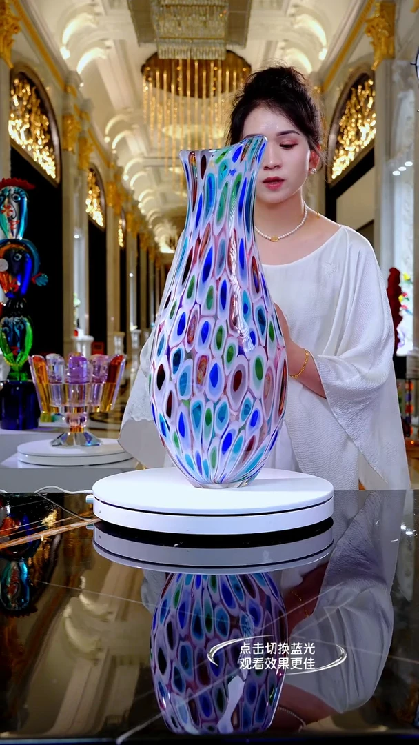 琉璃摆件YB02516琉璃艺术赏瓶