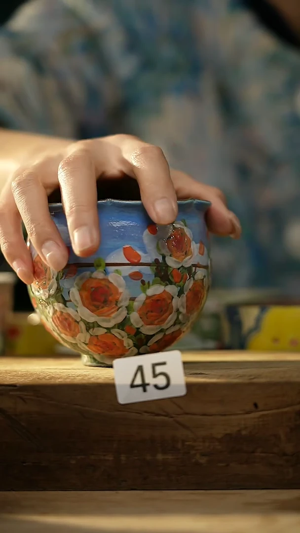 【闪购商品】瓷片油画风·彩绘·设计师石一款