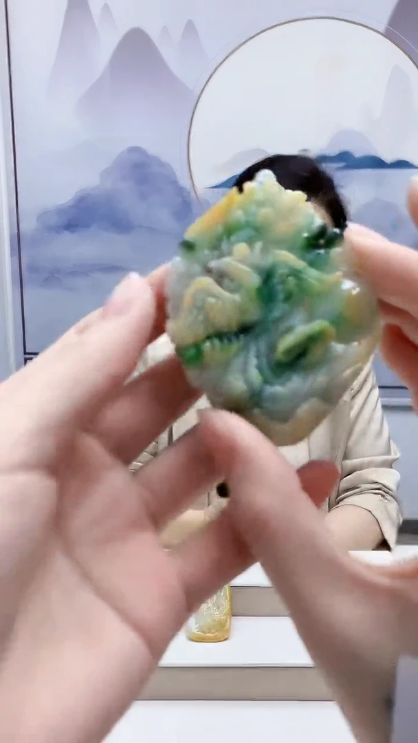 未镶嵌定制翡翠A****总5160ry-毛货挂件