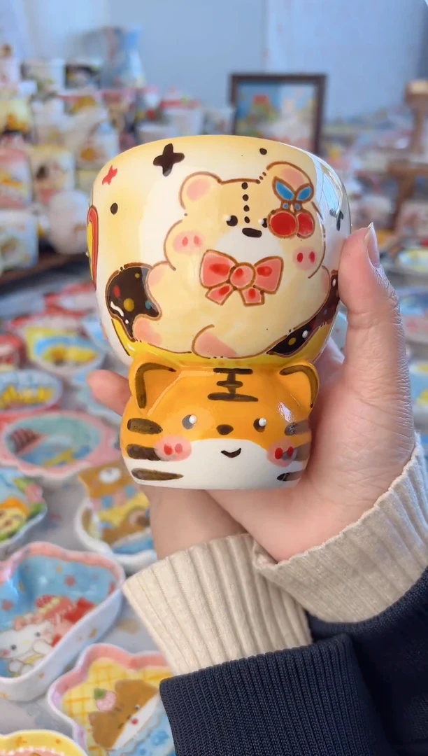 摆件陶安****）景德镇陶瓷手绘艺术品