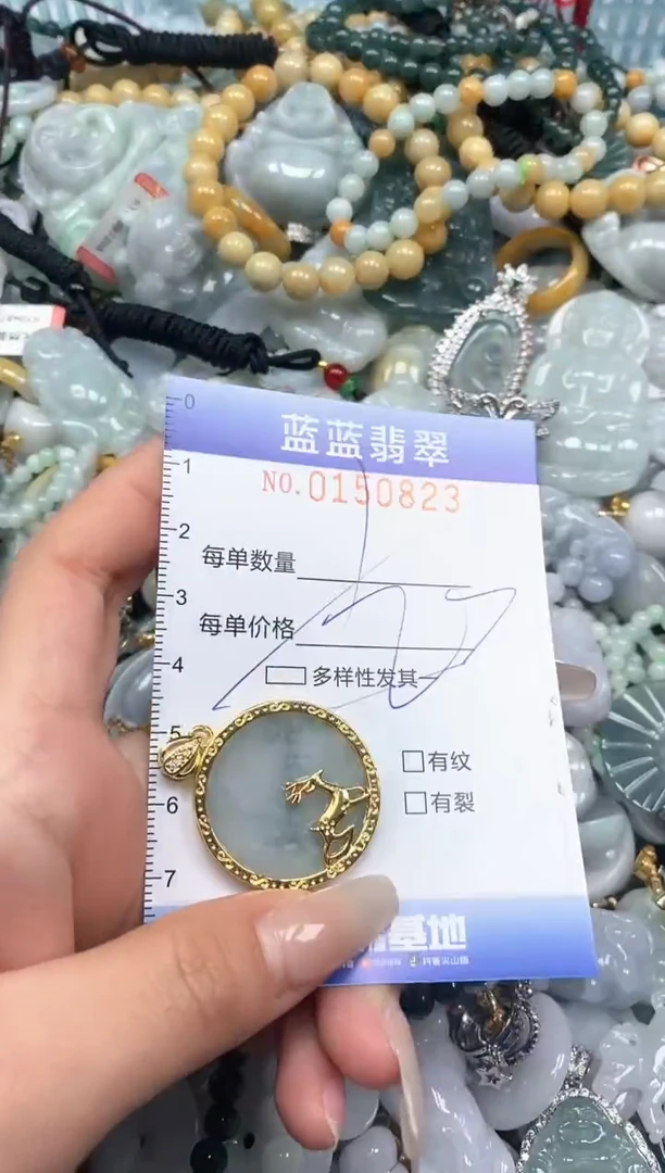 【闪购商品】翡翠颈饰未镶嵌闪购0150823多样性发其一