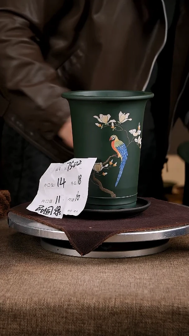 紫砂花盆花卉工艺7502+z