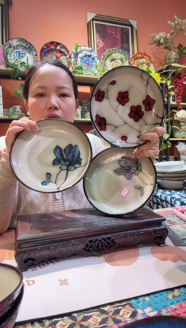 瓷片6个深盘8英寸各2只福利