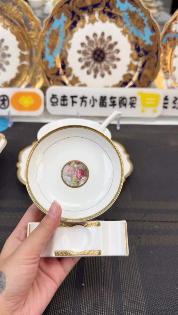 瓷片筷架20个 味碟20个 正品