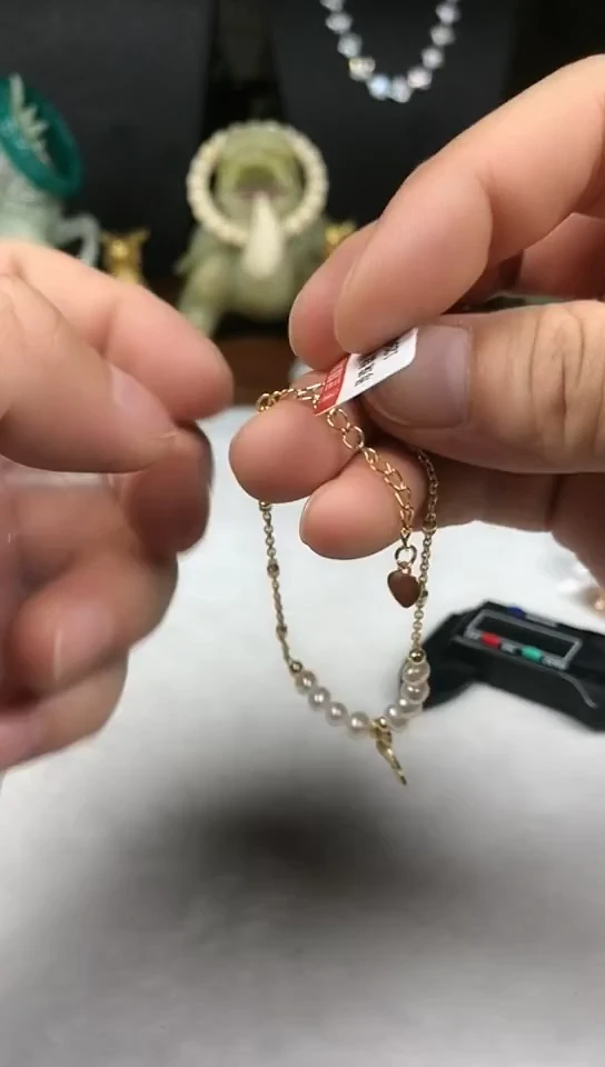 钛钢手绳淡水珍珠手链