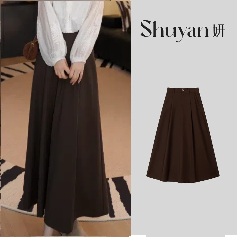 Shuyan妍【慵懒西裙】370G重磅TR面料慵懒精致风西裙639370