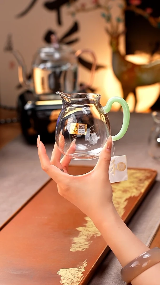 禾器/晶彩清悦茶海/浅玉色