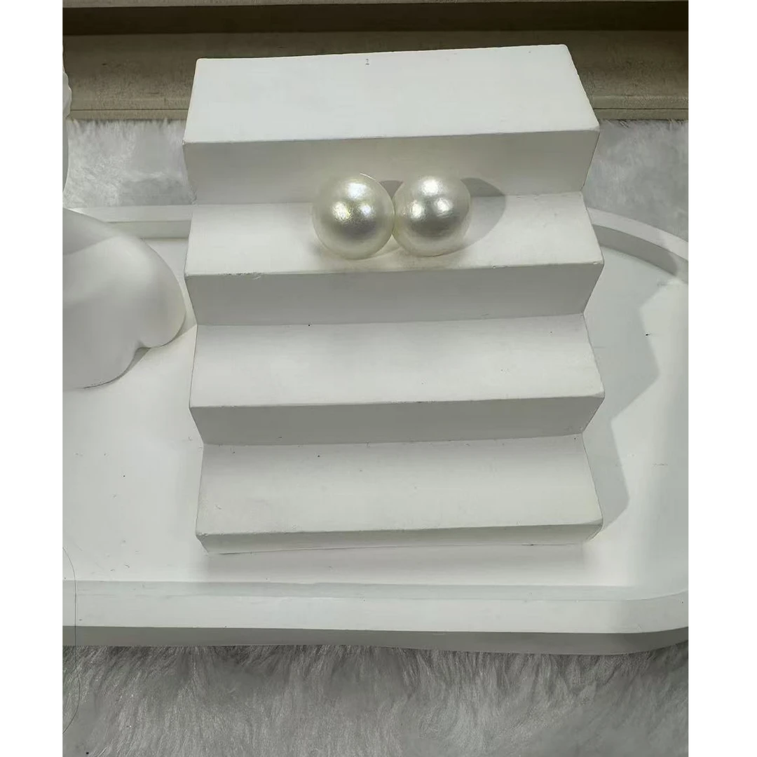 《王炸福利限购两单！》“7A“大女王15m海水马贝耳钉  冷白高级!