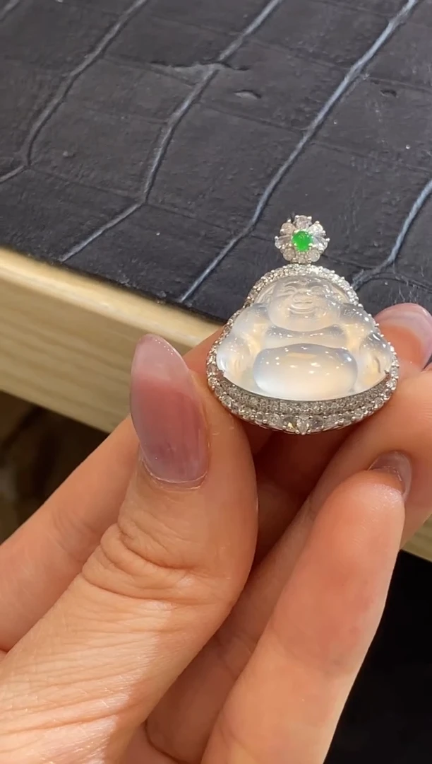 【闪购商品】翡翠颈饰18K金镶嵌收到货48小时鉴赏期（超时不退不换）