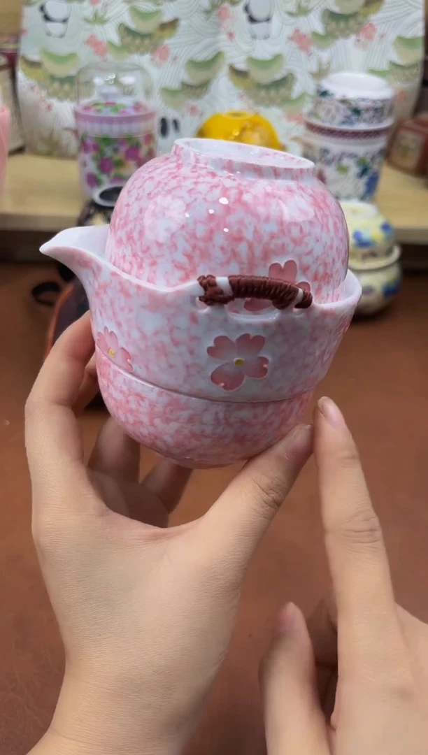 陶陶瓷茶具摆件旅行套组