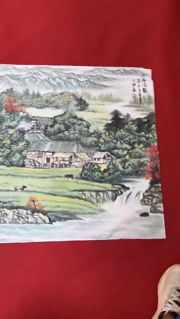 国画国画字画小姐姐真好看
