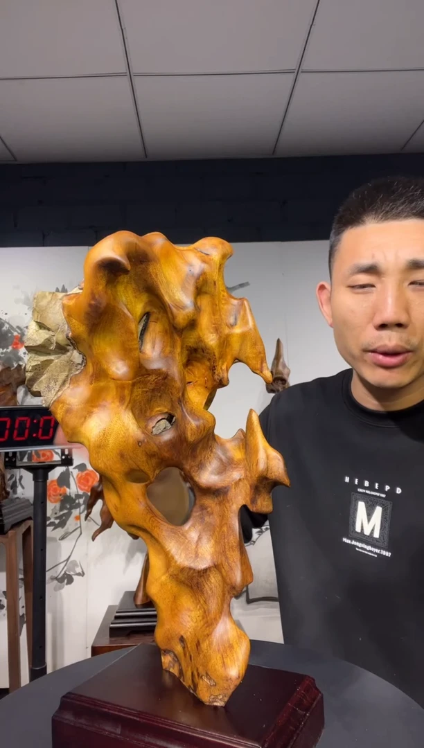 【闪购商品】金丝楠木雕金丝楠木工艺品摆件