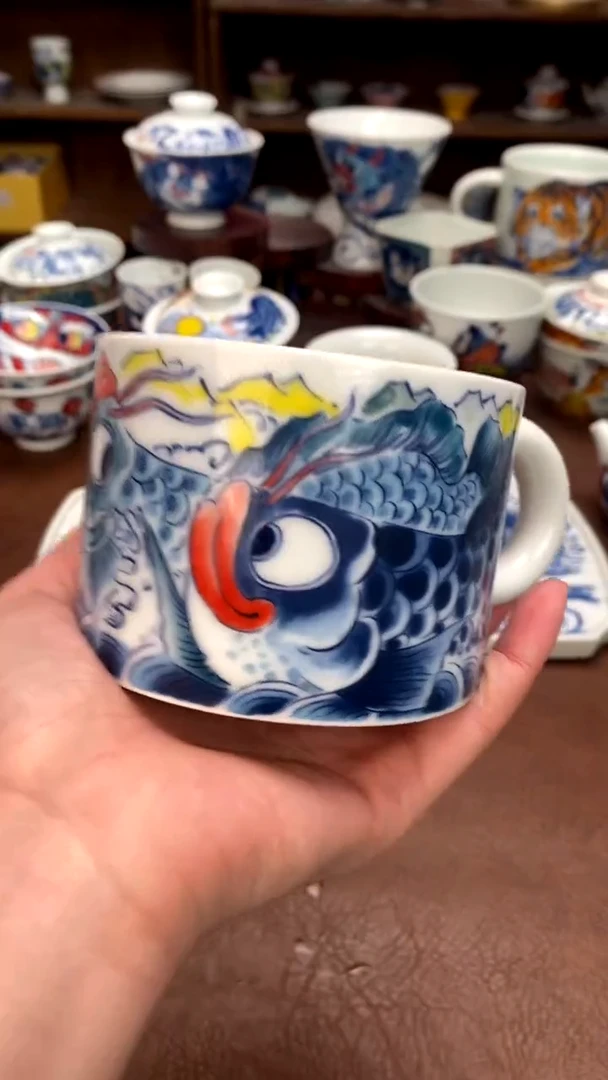 【闪购商品】龙鱼咖啡杯（微瑕福利）昨明陶瓷