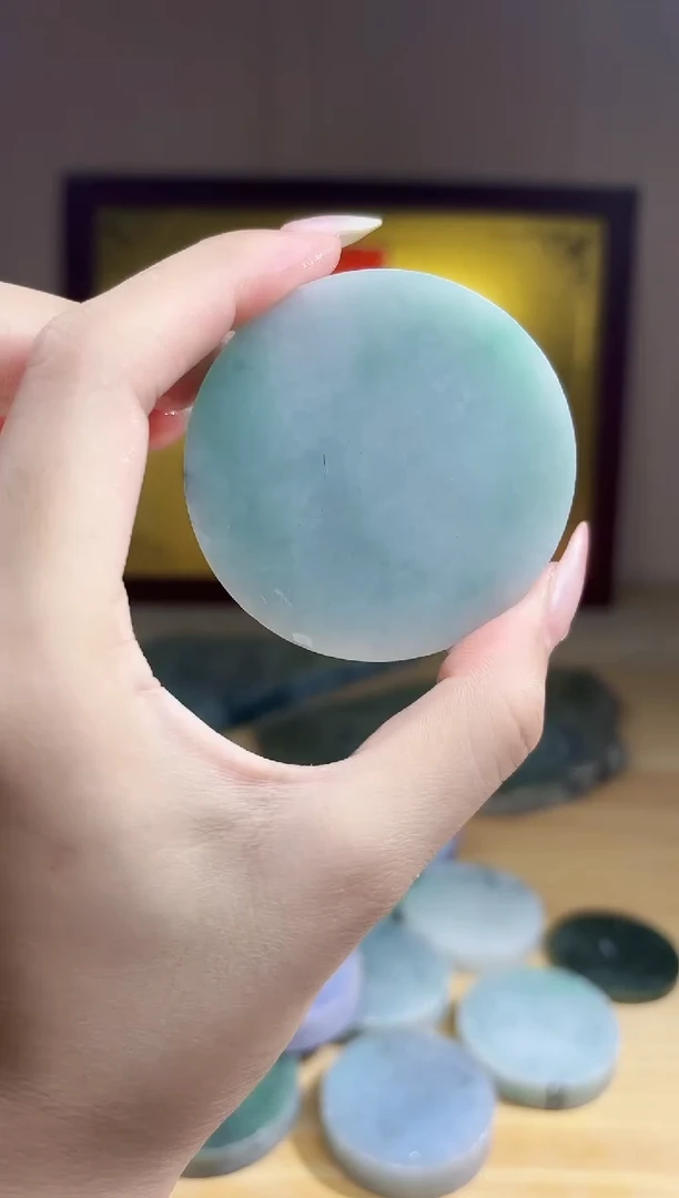 翡翠未镶嵌颈饰翡翠A货 温谭558