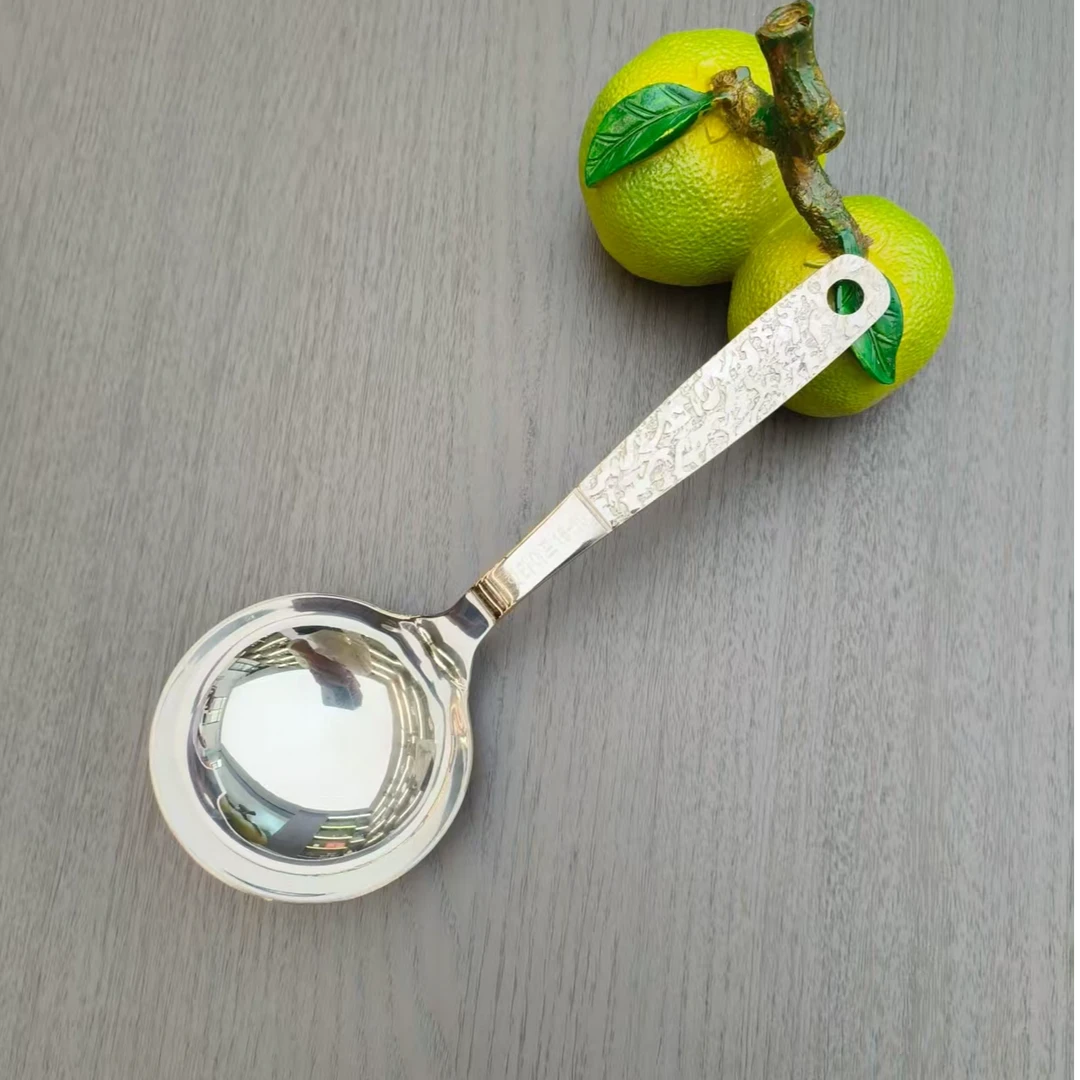 18-10不锈钢锤纹小蛮腰大圆勺单支装BT