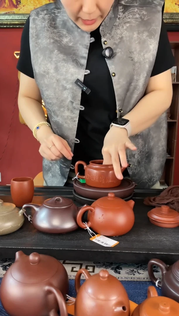 茶壶紫砂大品鱼跃龙门德钟 鸡血大红袍