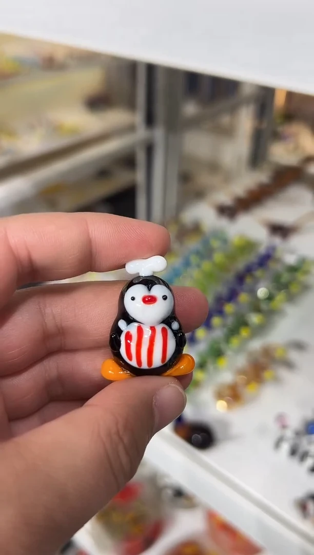 手工艺品琉璃乐*企鹅