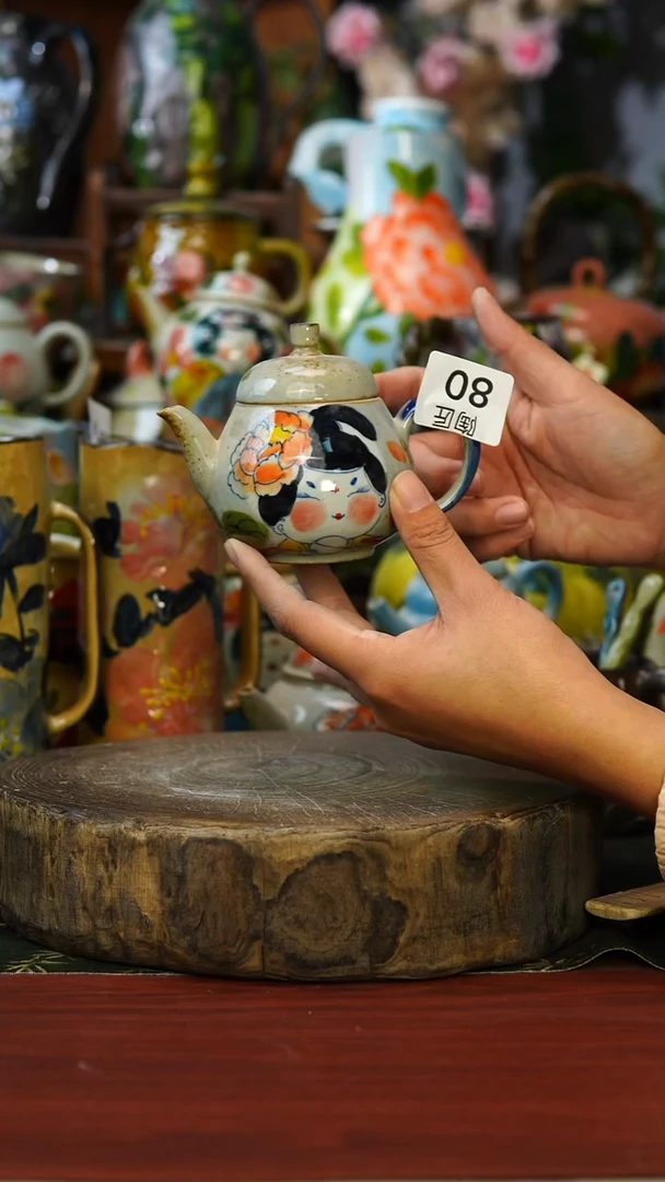 花瓶/杯子/碗80号景德镇手工手绘釉下彩