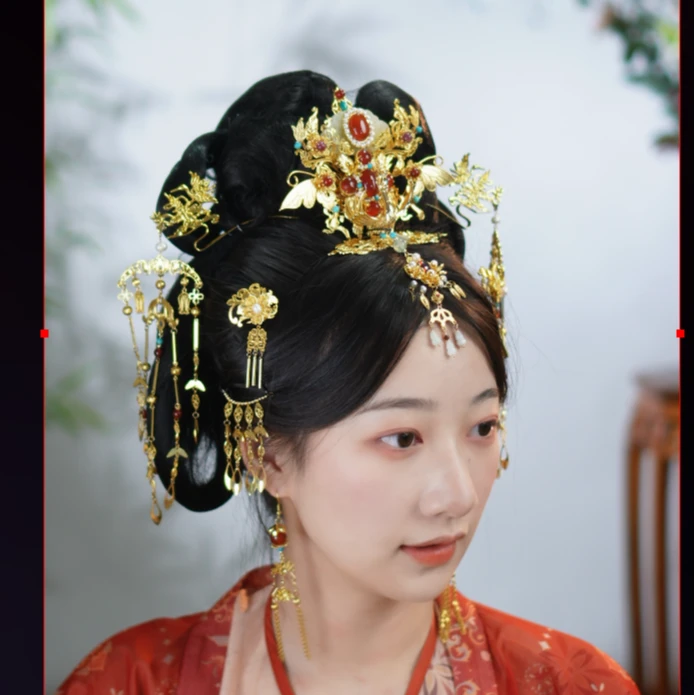 稷氏小筑   红袖发冠+  发簪发钗古风发饰