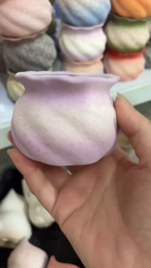 麦饭石粗陶多肉花盆6*6