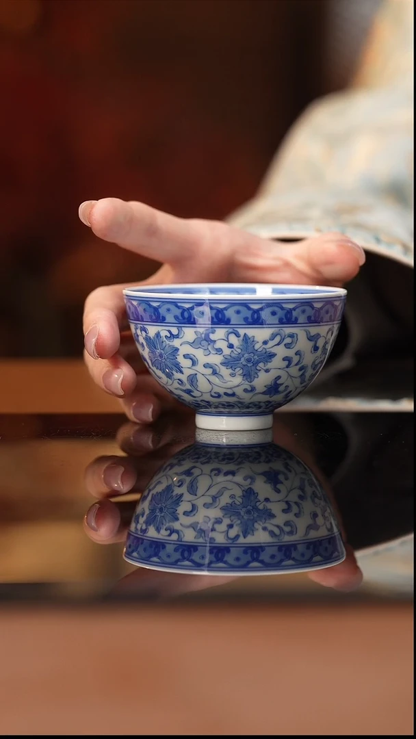 杯看山柴窑青花看山柴窑青花