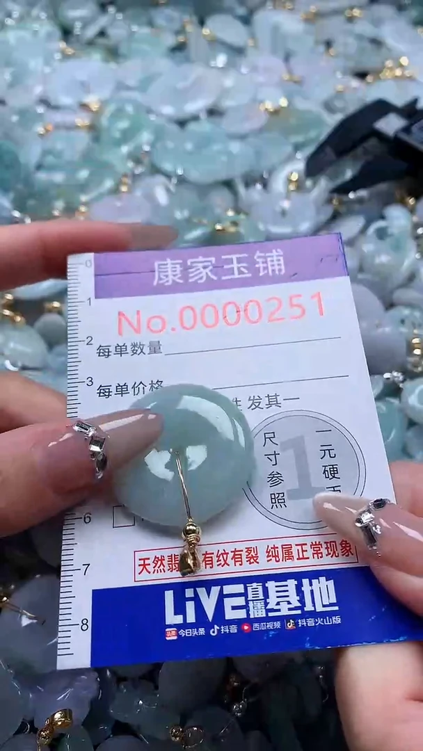 翡翠未镶嵌吊坠(不含链)251