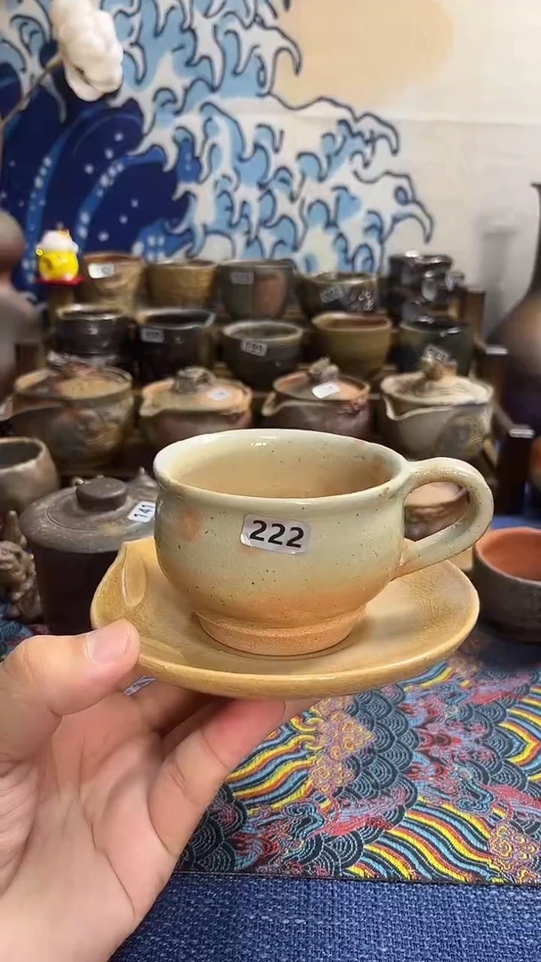 222日式萩烧茶具茶器茶周边