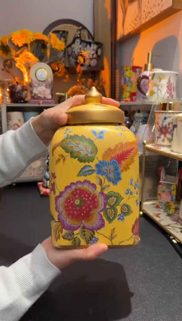 外贸陶瓷家居百货-陶瓷盖坛