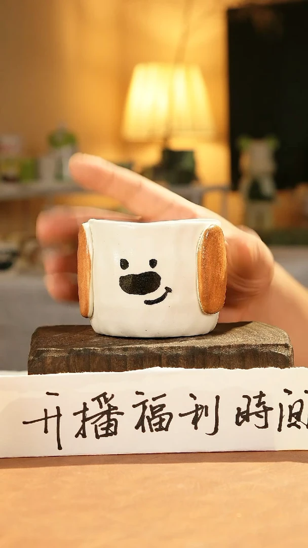 摆件景德镇漫工造器狗
