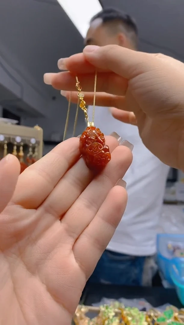 【闪购商品】翡翠耳饰合金273翡翠锁骨链