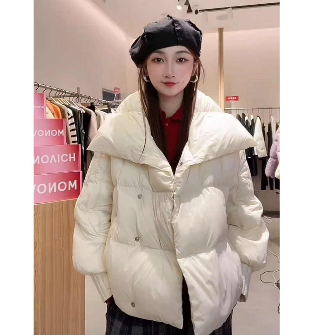 【银泰百货奥莱WH】玛诺维希女式时尚百搭保暖羽绒服上衣8442480561