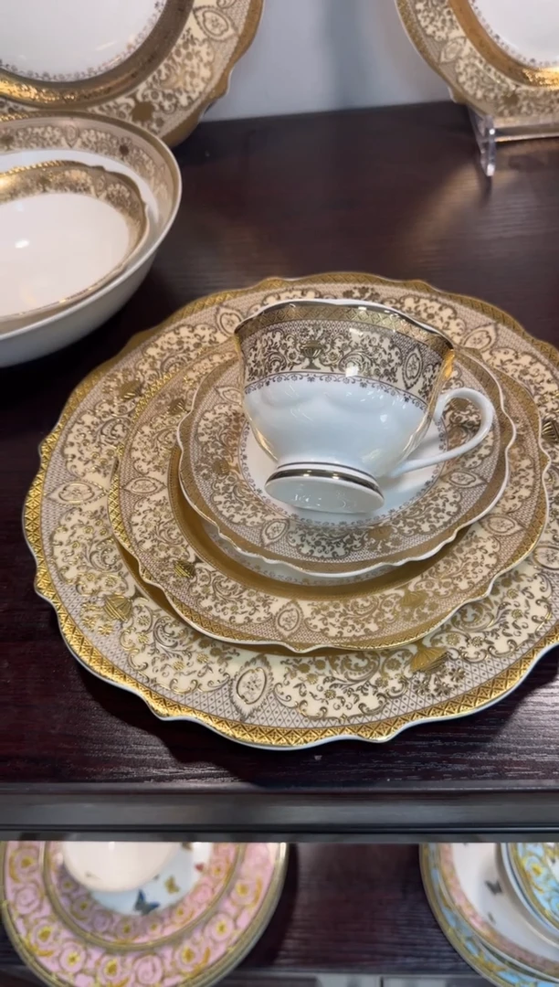 【闪购商品】瓷片大小盘+杯碟福利款