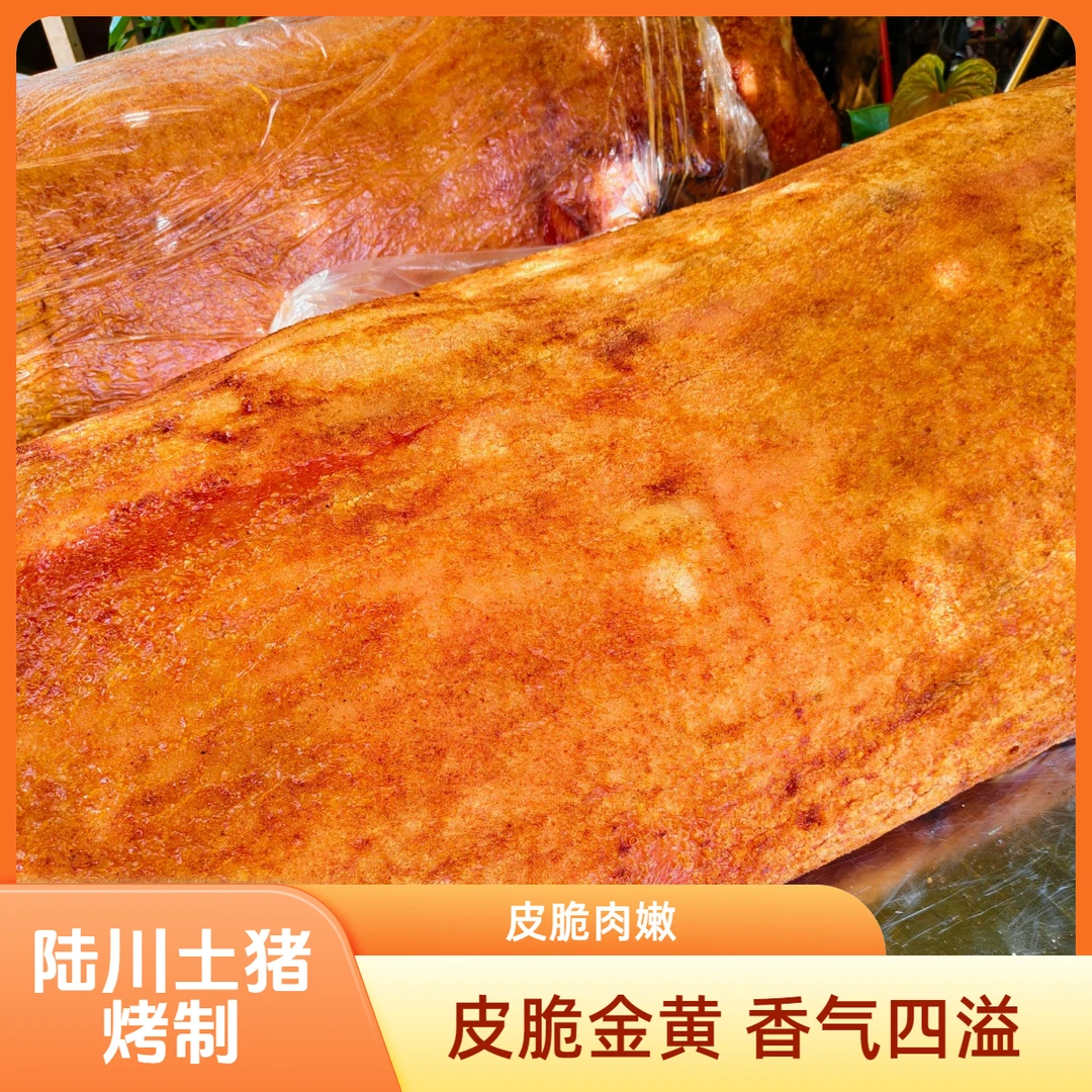 【买1斤送1斤】陆川烤全猪，土猪整只烤，加热即食抽真空顺丰冷链发货