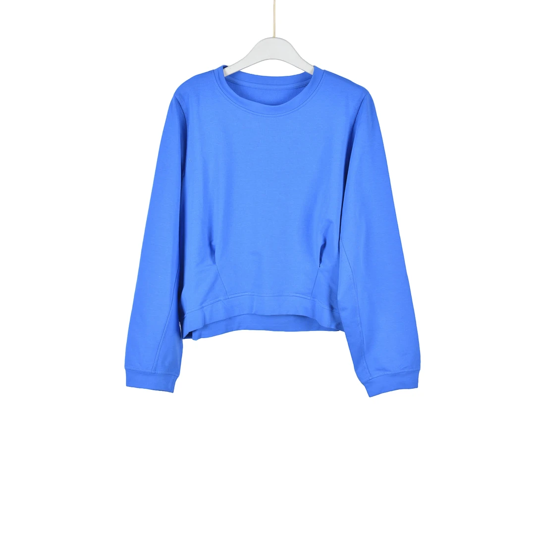 GPB2【专柜捡漏】简约个性女装EWC-卫衣4140-蓝色