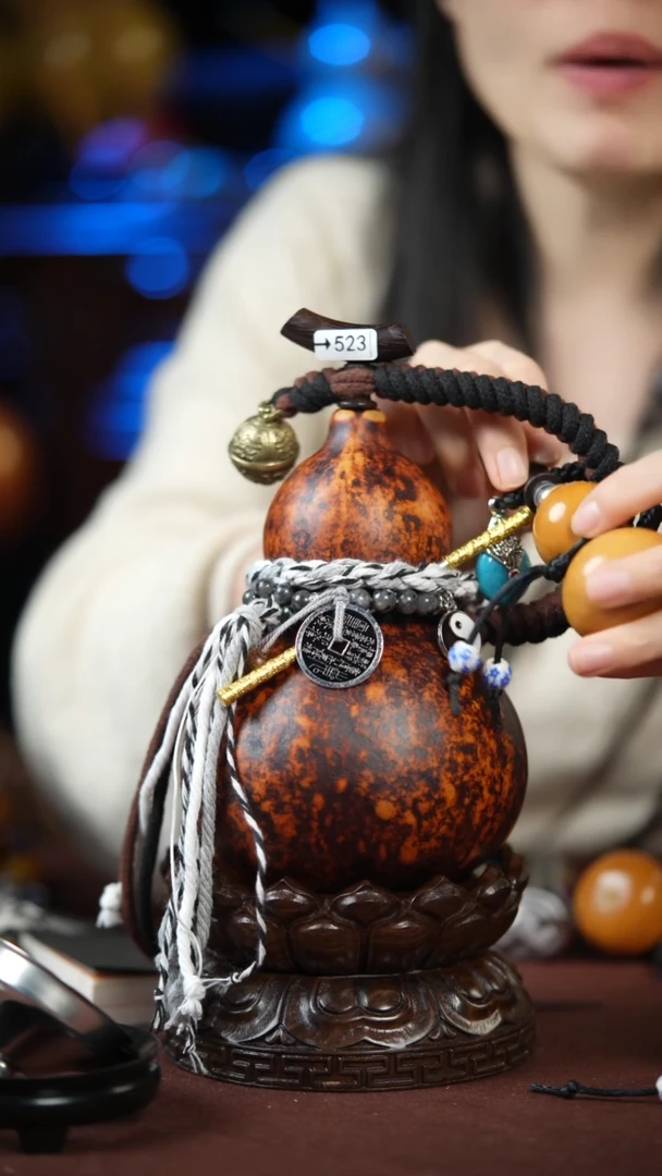 【闪购商品】523号500ml左右的非遗漆器酒葫芦