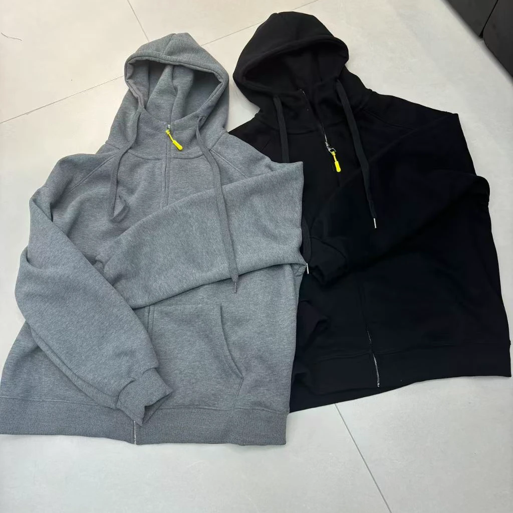 【摩姐姐欧韩】7848秋季新款连帽宽松拉链卫衣外套